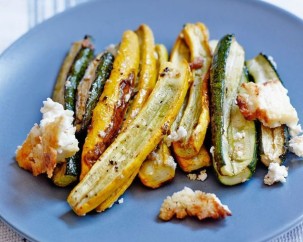 Courgettes rôties à la feta